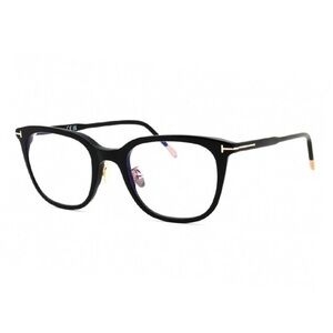 TOM FORD EYEGLASSES FT5776-D-B 001 Shiny Black/Clear Blue Light Block Lens 53mm